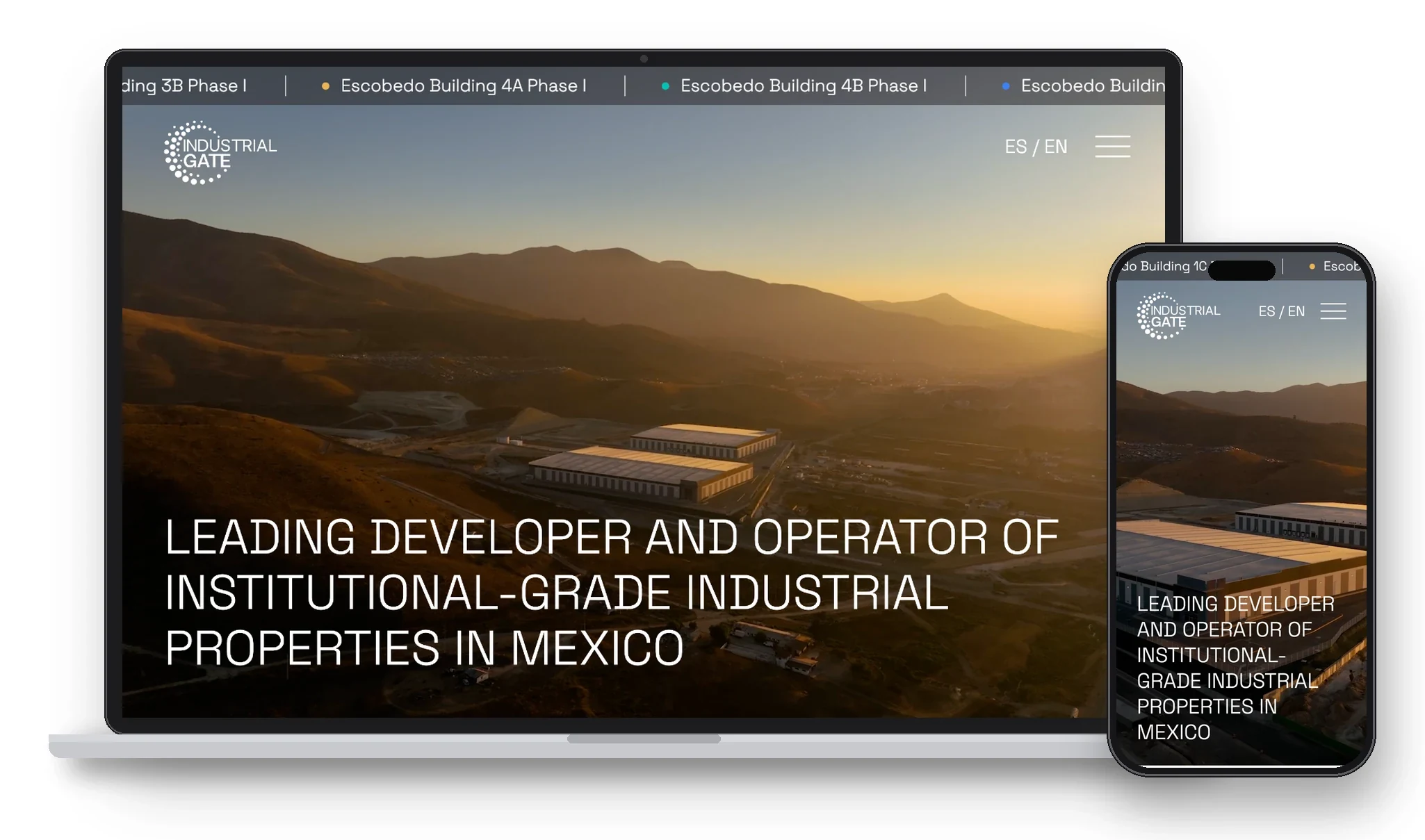 Industrial Gate — Desarrollo front-end